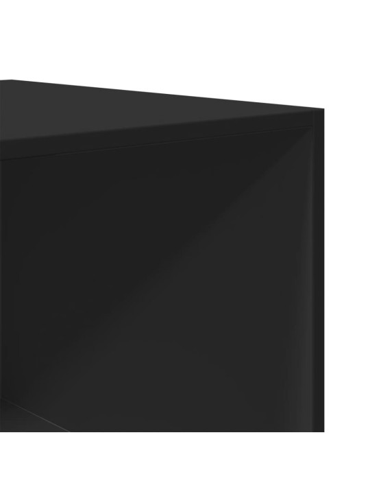 Šatní skříň černá 100 x 50 x 200 cm dřevotříska