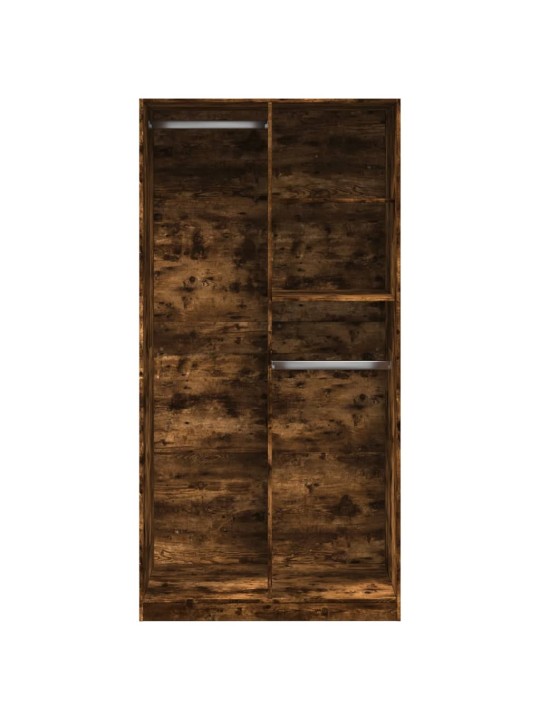 Šatní skříň kouřový dub 100 x 50 x 200 cm kompozitní dřevo