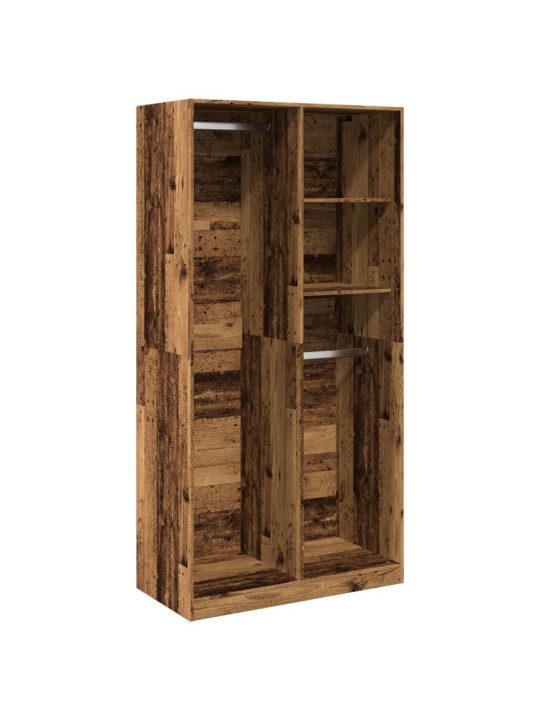 Šatní skříň old wood 100 x 50 x 200 cm kompozitní dřevo