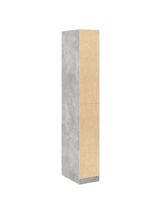 Šatní skříň betonově šedá 30 x 50 x 200 cm kompozitní dřevo