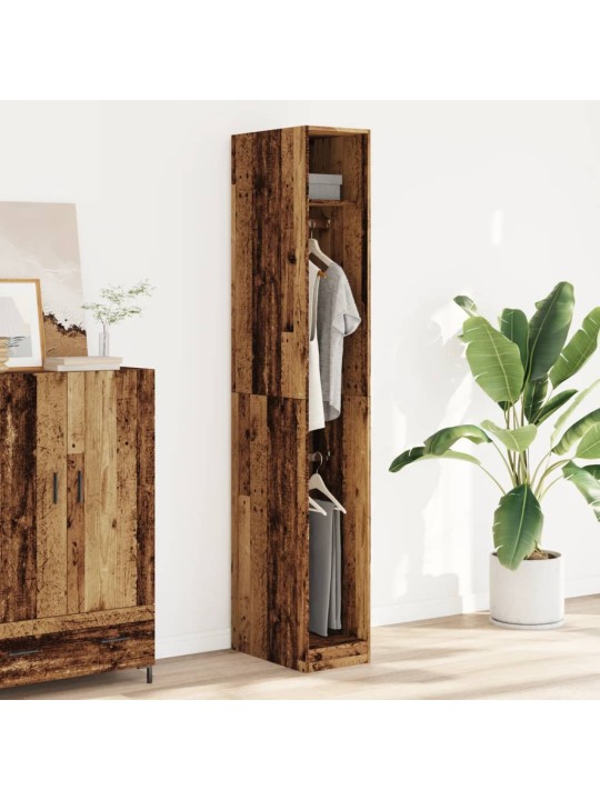 Šatní skříň old wood 30 x 50 x 200 cm kompozitní dřevo