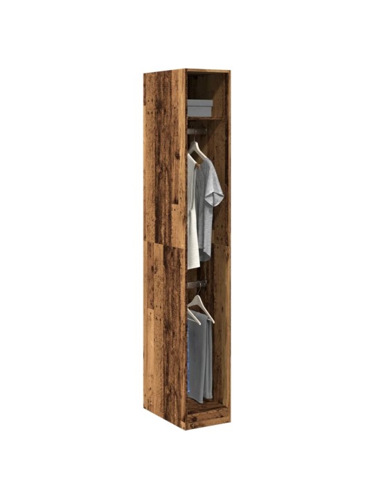 Šatní skříň old wood 30 x 50 x 200 cm kompozitní dřevo