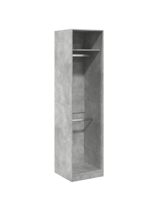 Šatní skříň betonově šedá 50 x 50 x 200 cm dřevotříska