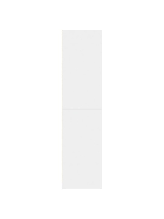 Šatní skříň bílá 80 x 50 x 200 cm kompozitní dřevo