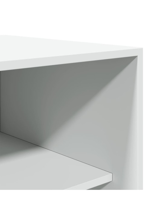 Šatní skříň bílá 80 x 50 x 200 cm kompozitní dřevo