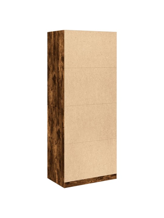 Šatní skříň kouřový dub 80 x 50 x 200 cm kompozitní dřevo