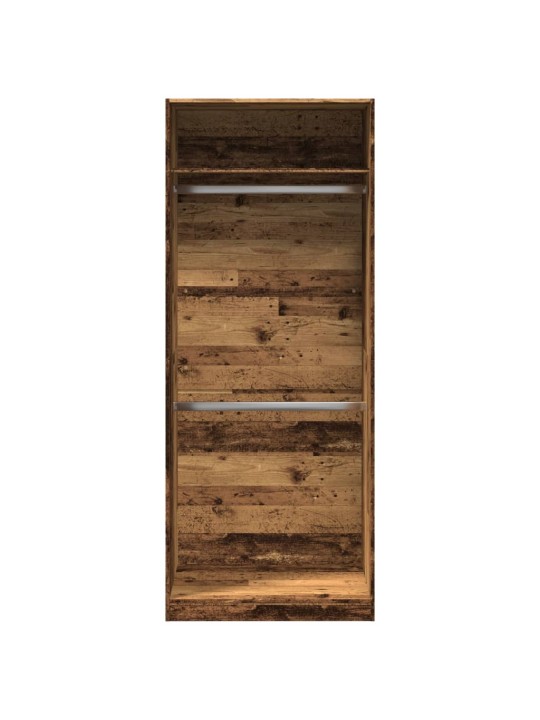 Šatní skříň old wood 80 x 50 x 200 cm kompozitní dřevo