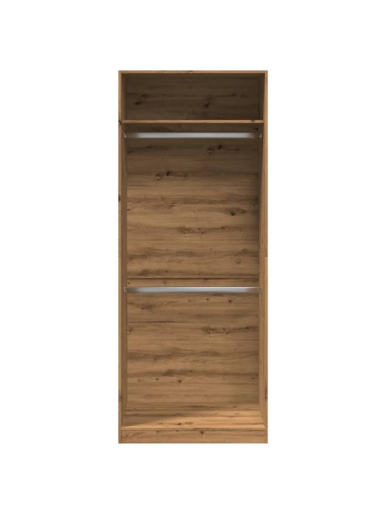 Šatní skříň dub artisan 80 x 50 x 200 cm kompozitní dřevo