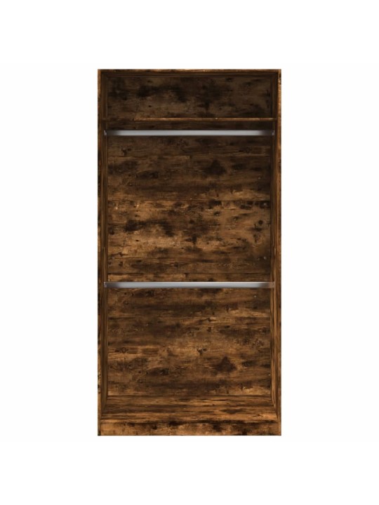 Šatní skříň kouřový dub 100 x 50 x 200 cm kompozitní dřevo