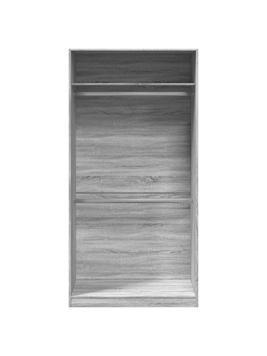 Šatní skříň šedá sonoma 100 x 50 x 200 cm kompozitní dřevo