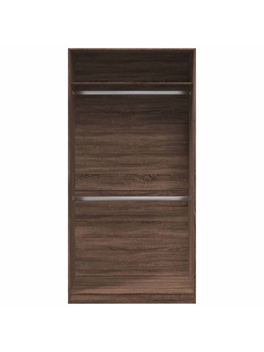 Šatní skříň hnědý dub 100 x 50 x 200 cm kompozitní dřevo