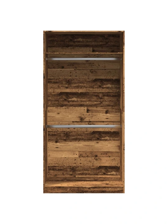 Šatní skříň old wood 100 x 50 x 200 cm kompozitní dřevo