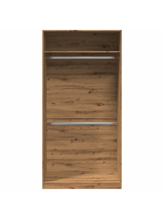 Šatní skříň dub artisan 100 x 50 x 200 cm kompozitní dřevo