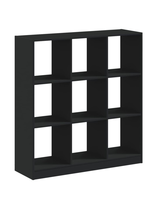 Knihovna černá 102 x 32 x 108 cm kompozitní dřevo