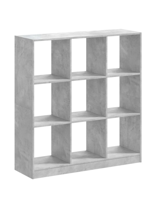 Knihovna betonově šedá 102 x 32 x 108 cm kompozitní dřevo