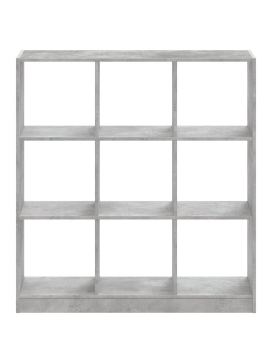 Knihovna betonově šedá 102 x 32 x 108 cm kompozitní dřevo