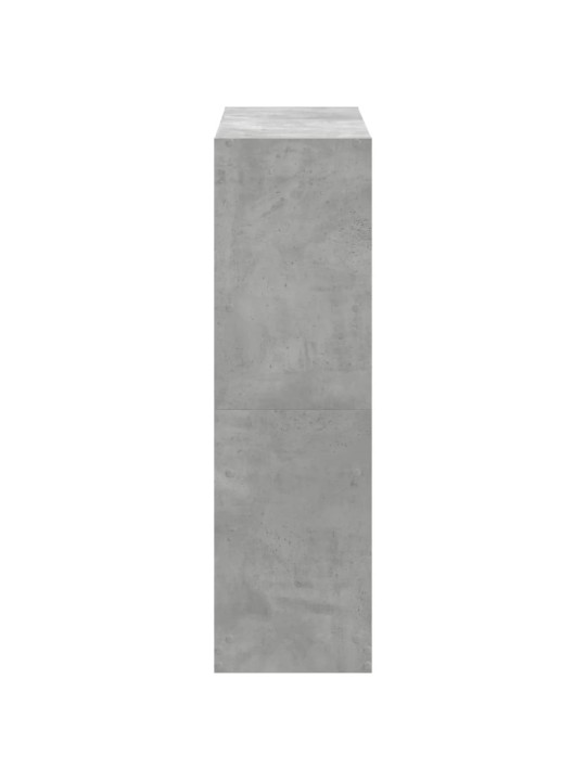 Knihovna betonově šedá 102 x 32 x 108 cm kompozitní dřevo