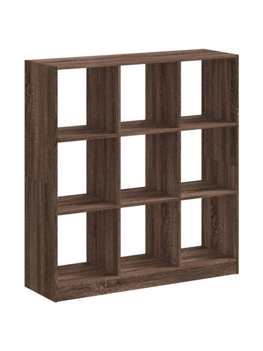 Knihovna hnědý dub 102 x 32 x 108 cm kompozitní dřevo