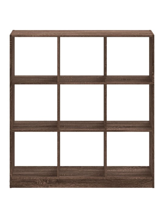 Knihovna hnědý dub 102 x 32 x 108 cm kompozitní dřevo