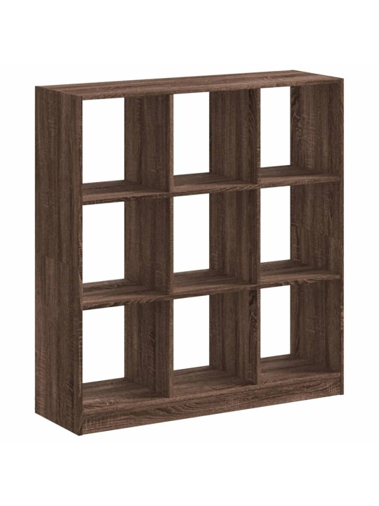 Knihovna hnědý dub 102 x 32 x 108 cm kompozitní dřevo