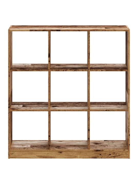 Knihovna old wood 102 x 32 x 108 cm kompozitní dřevo