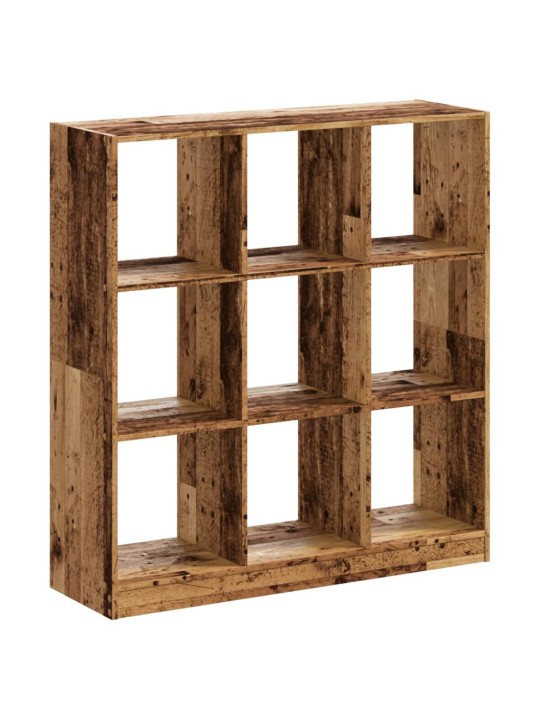 Knihovna old wood 102 x 32 x 108 cm kompozitní dřevo