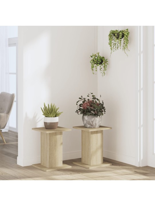 Stojany na rostliny 2 ks dub sonoma 30 x 30 x 40 cm kompozit