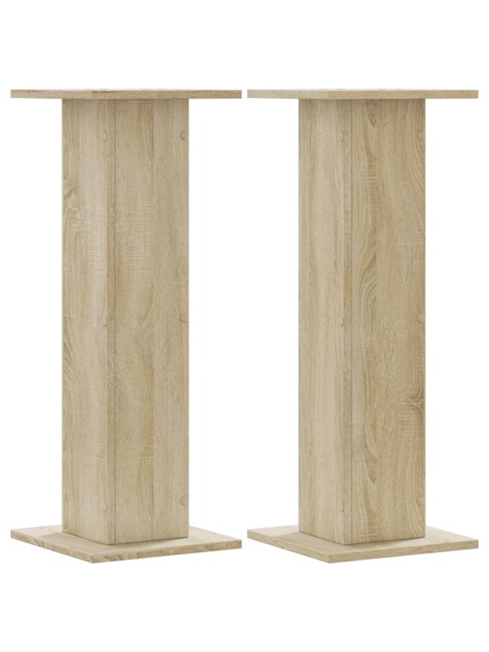 Stojany na rostliny 2 ks dub sonoma 30 x 30 x 80 cm kompozit