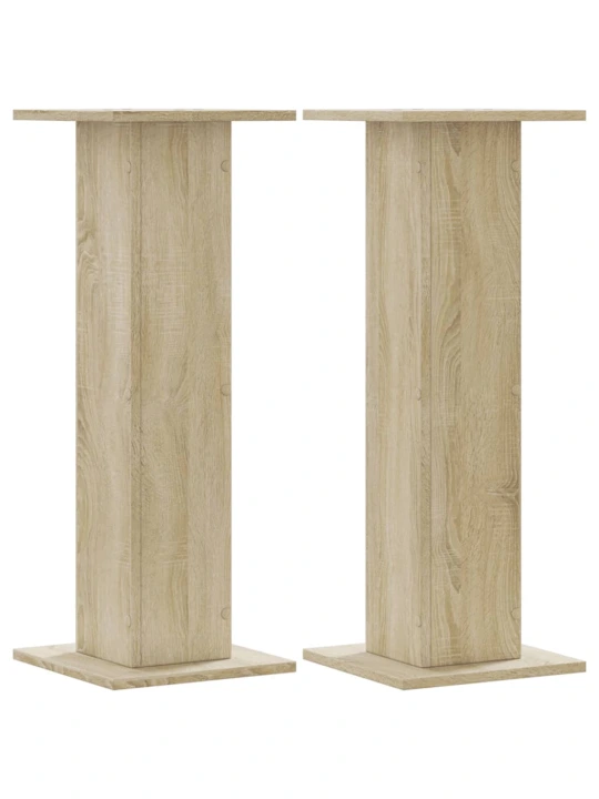 Stojany na rostliny 2 ks dub sonoma 30 x 30 x 80 cm kompozit