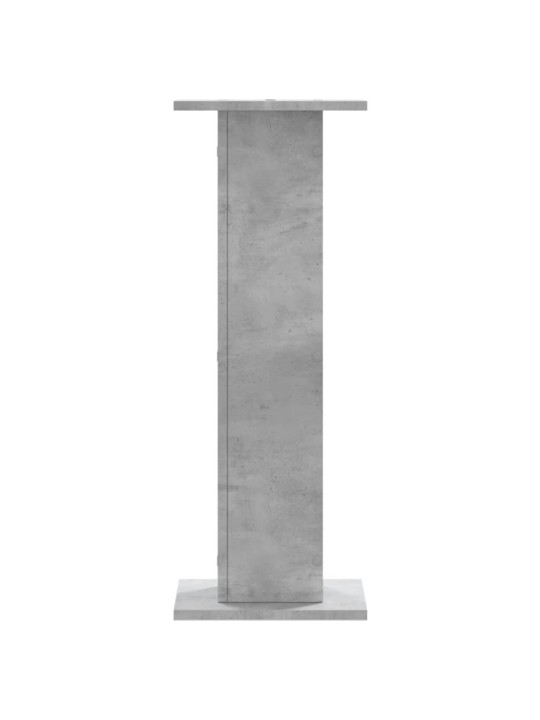 Stojany na rostliny 2 ks betonově šedé 30 x 30 x 80 cm kompozit