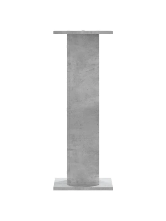 Stojany na rostliny 2 ks betonově šedé 30 x 30 x 80 cm kompozit