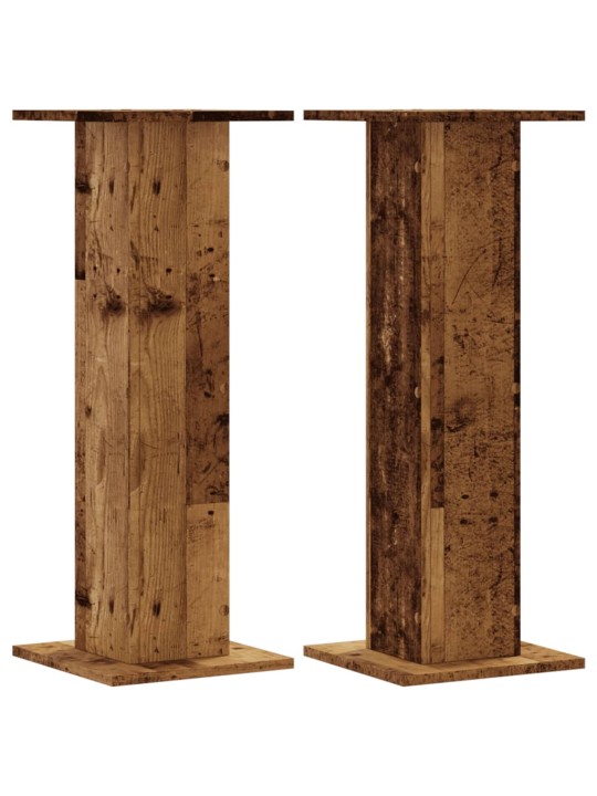 Stojany na rostliny 2 ks old wood 30x30x80 cm kompozitní dřevo