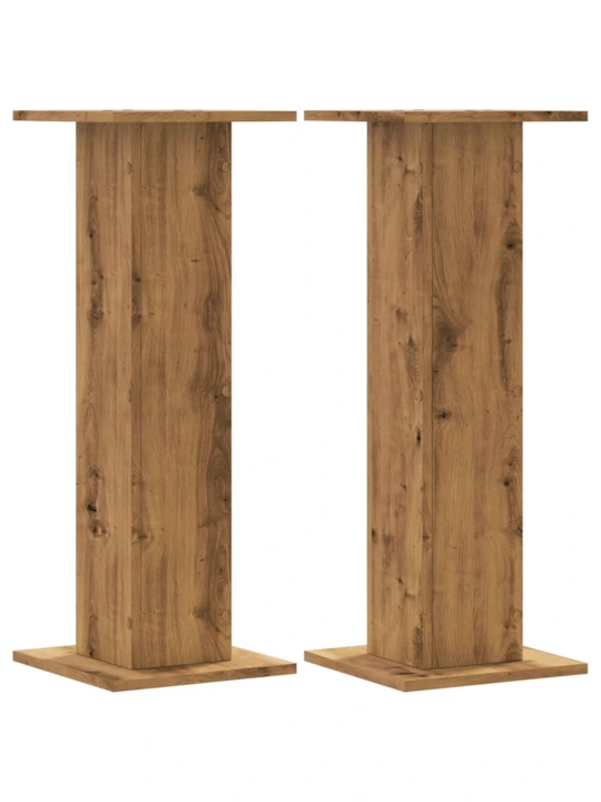 Stojany na rostliny 2 ks dub artisan 30 x 30 x 80 cm kompozit