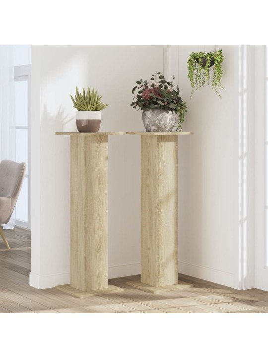 Stojany na rostliny 2 ks dub sonoma 30 x 30 x 95 cm kompozit