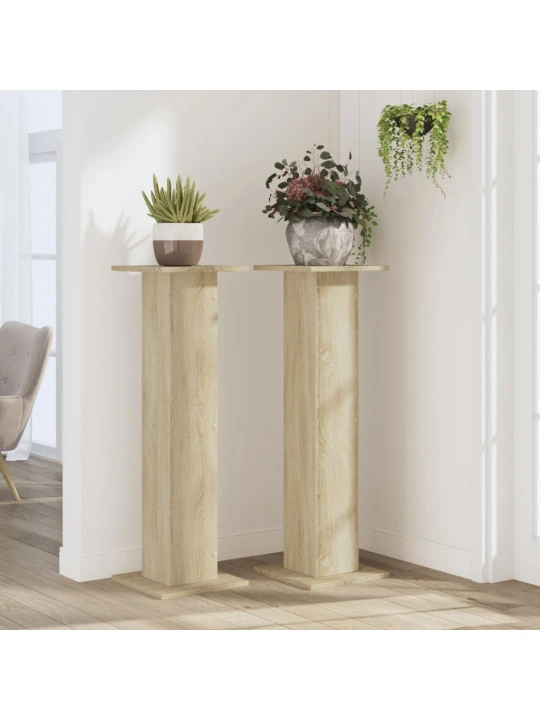 Stojany na rostliny 2 ks dub sonoma 30 x 30 x 95 cm kompozit