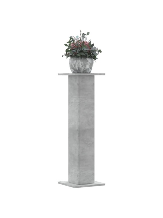 Stojany na rostliny 2 ks betonově šedé 30 x 30 x 95 cm kompozit