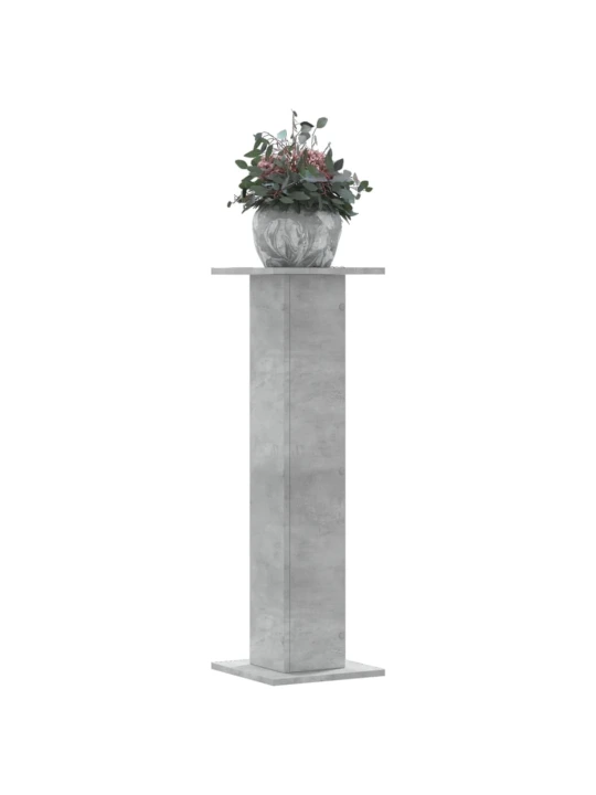 Stojany na rostliny 2 ks betonově šedé 30 x 30 x 95 cm kompozit