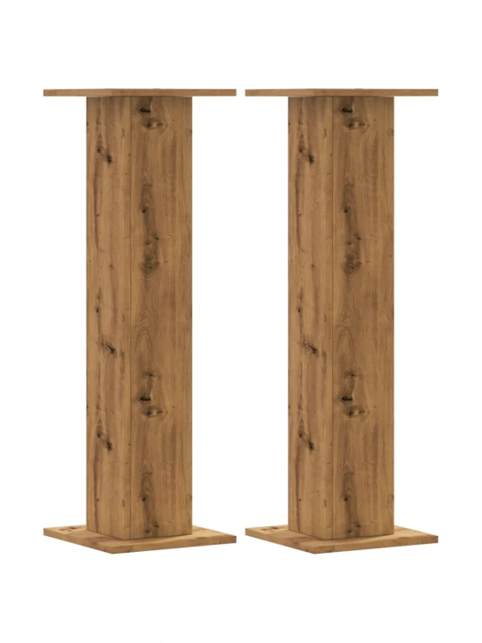 Stojany na rostliny 2 ks dub artisan 30 x 30 x 95 cm kompozit