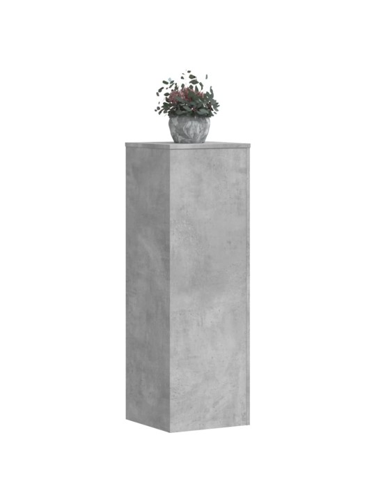 Stojany na rostliny 2 ks betonově šedé 33x33x100 cm kompozit