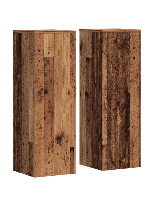 Stojany na rostliny 2 ks old wood 33x33x100 cm kompozitní dřevo