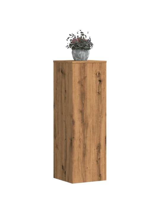 Stojany na rostliny 2 ks dub artisan 33 x 33 x 100 cm kompozit