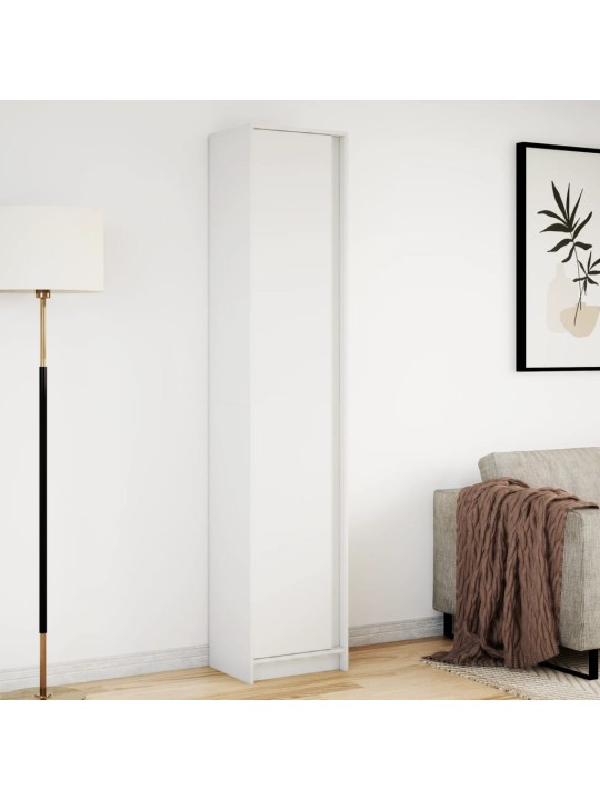 Skříň highboard s LED bílá 41,5x32,5x200 cm kompozitní dřevo