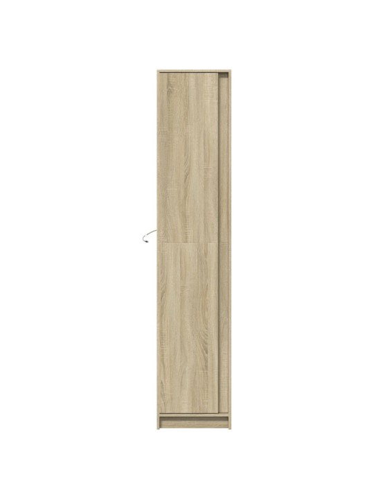 Skříň highboard s LED dub sonoma 41,5 x 32,5 x 200 cm kompozit