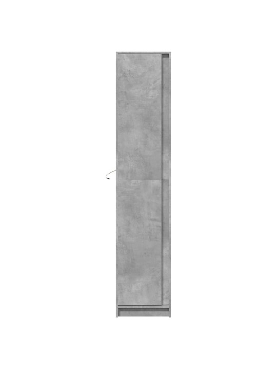 Skříň highboard s LED betonově šedá 41,5x32,5x200 cm kompozit