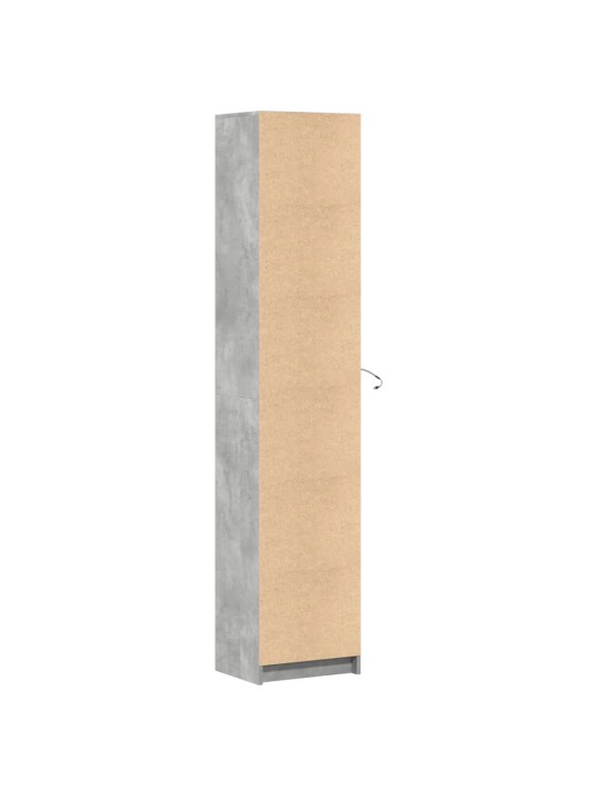 Skříň highboard s LED betonově šedá 41,5x32,5x200 cm kompozit