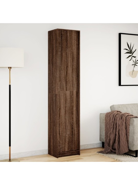 Skříň highboard s led hnědý dub 41,5 x 32,5 x 200 cm kompozit