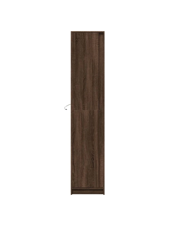Skříň highboard s led hnědý dub 41,5 x 32,5 x 200 cm kompozit
