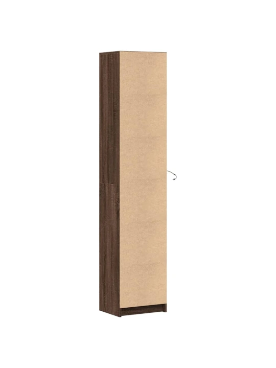 Skříň highboard s led hnědý dub 41,5 x 32,5 x 200 cm kompozit
