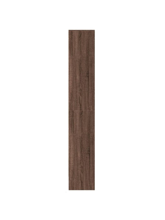 Skříň highboard s led hnědý dub 69x32,5x200 cm kompozitní dřevo