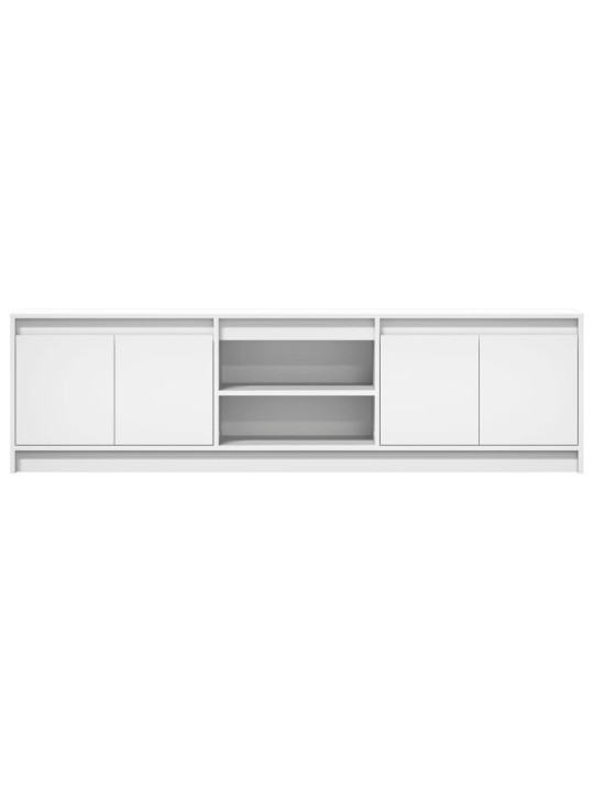 TV skříňka s LED bílá 180 x 34 x 50 cm kompozitní dřevo